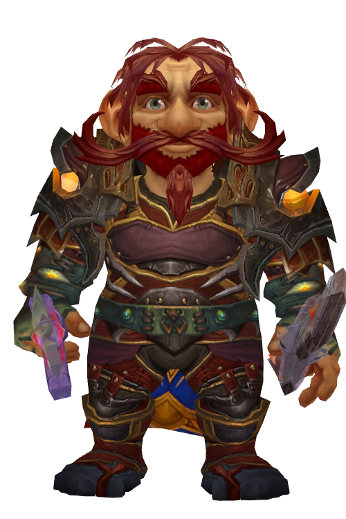 Stinkypete, wearing the gear shown