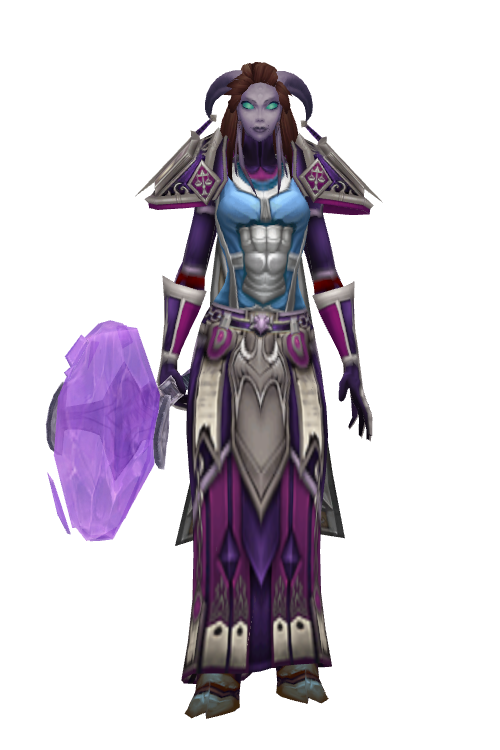 Maiesy, wearing the gear shown