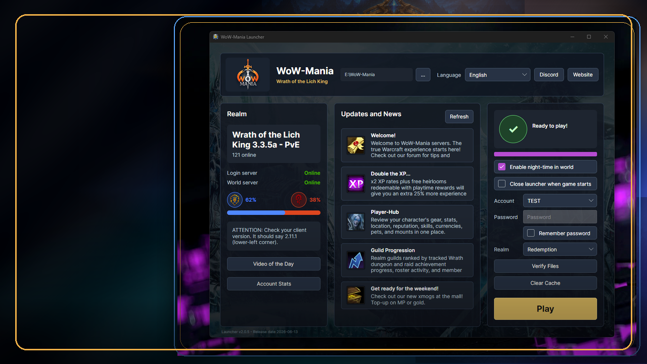 New WoW-Mania Launcher - Mandatory July 1, 2026
